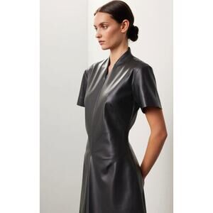 Proenza Schouler White Label Esther Faux Leather Midi Dress